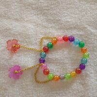 Vibrant Rainbow Floral Handmade Budget Friendly Bracelet