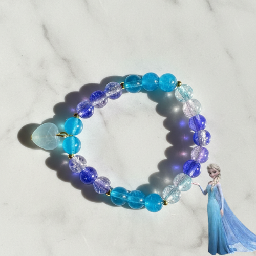 Elsa Inspired Snow Queen Icy Heart Bracelet