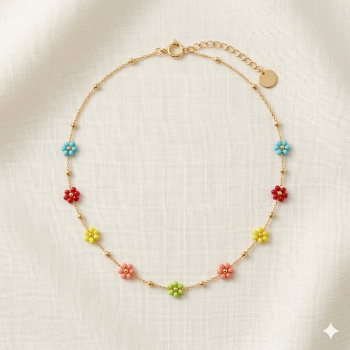 The Petals of Provence 18K Anti Tarnish Necklace